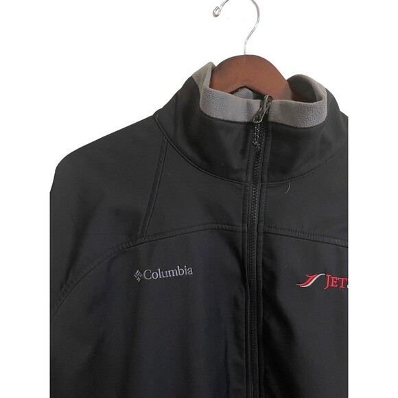 COLUMBIA Men’s Softshell Jacket Size XXL EUC Jet Suite Embroidered Company Logo - Picture 4 of 10